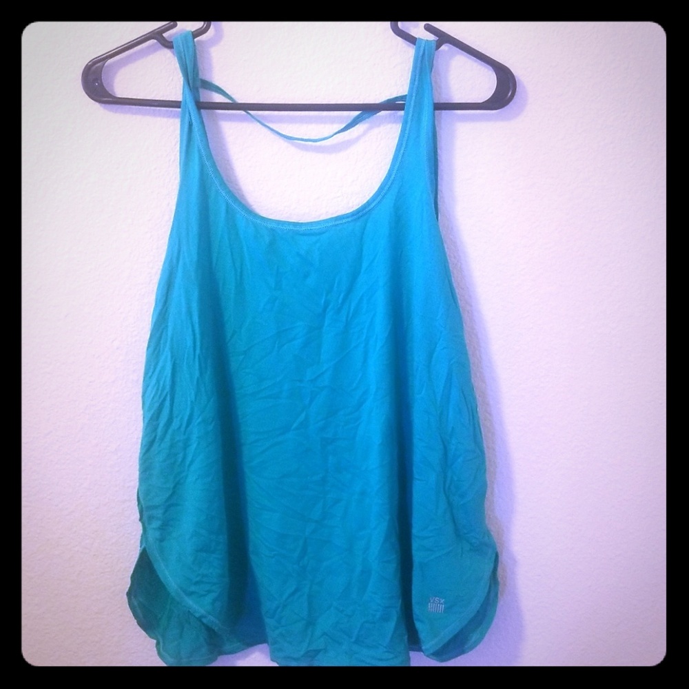 Green Silky Tank Top